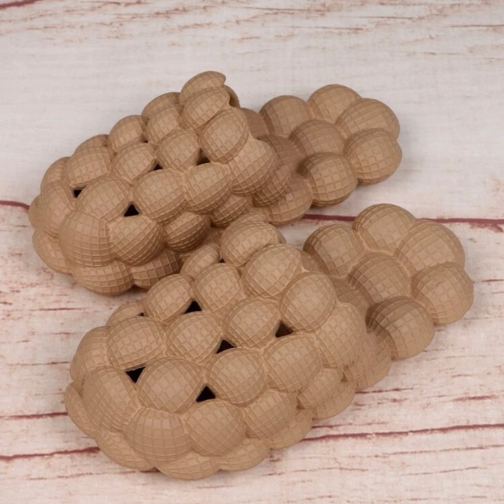 Camel color bubble slides